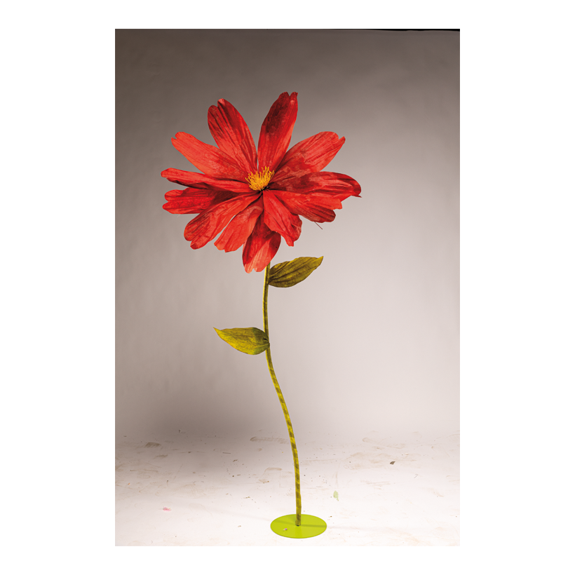 Cosmea head, Ø 80cm out of paper, with short stem