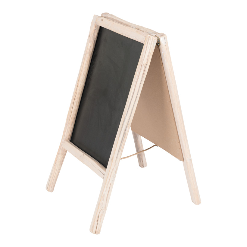 # Panneau d'affichage, pliable, 80x45cm double face, avec cadre en bois