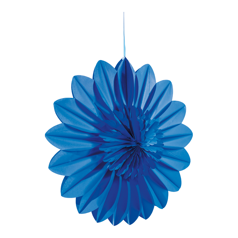 Flower rosette, 70cm out of paper, foldable, with hanger, self-adhesive