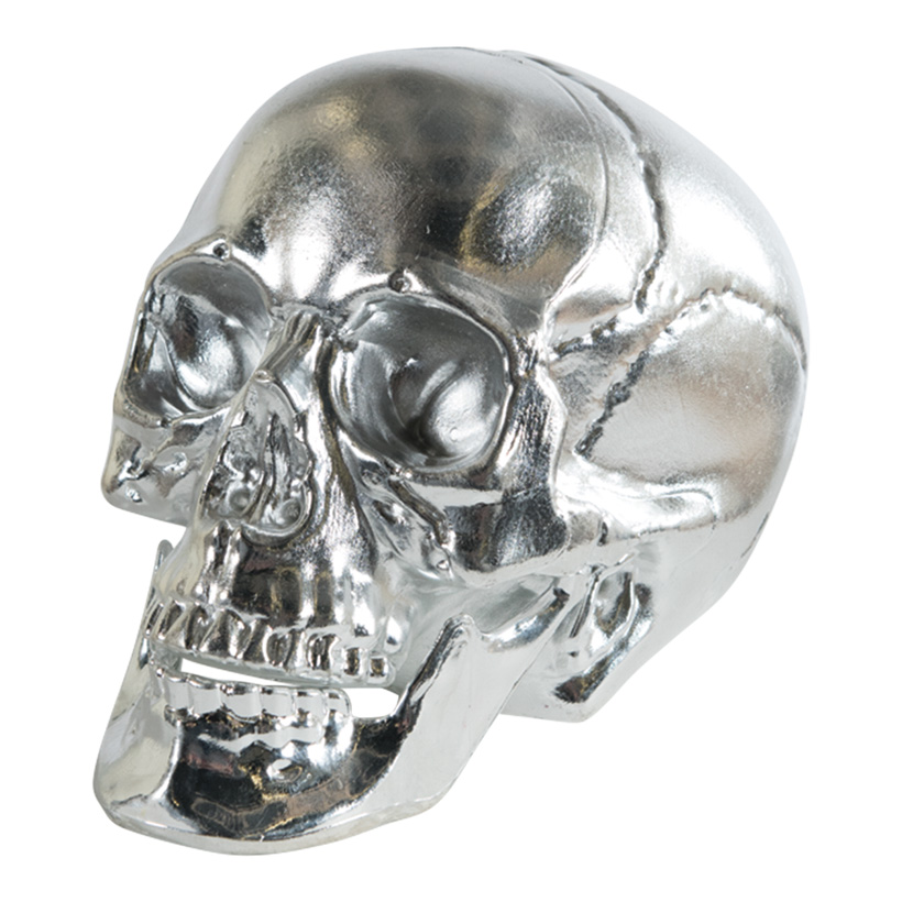 Skull, 16cm made of plastic, shiny