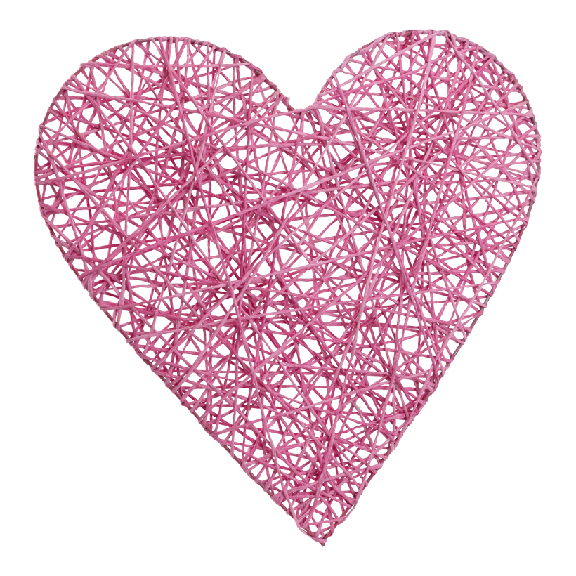Herz, 60cm aus Papier/Draht, flach, mit Nylonhänger