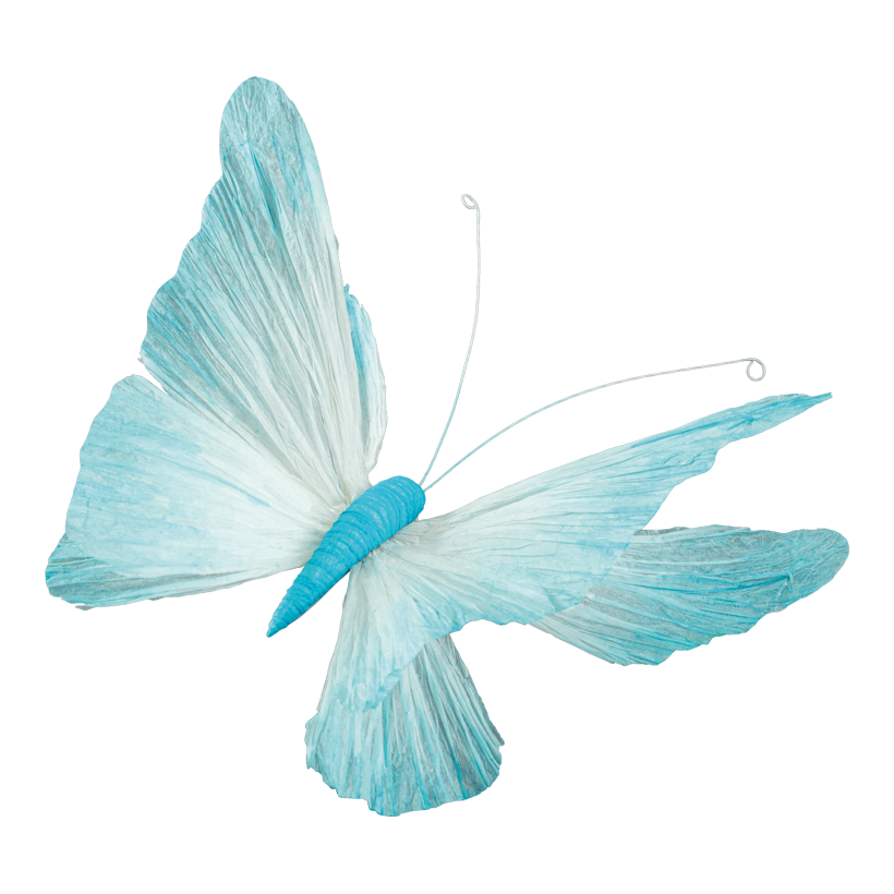 Schmetterling mit Clip, 30cm aus Papier biegsam