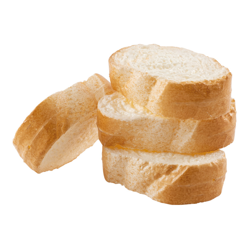 # loaf slices, 9x5cm 4 pcs, out of plastic, in bag