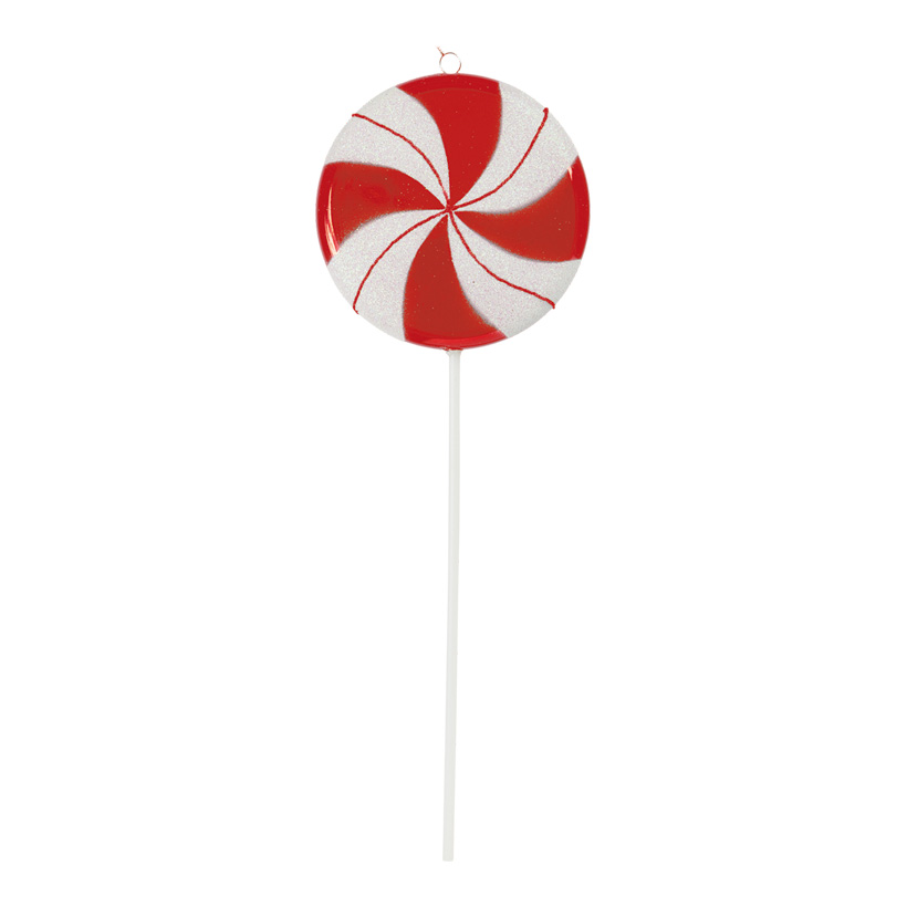Lolli, Ø 15cm, 43cm, beglittert, Kunststoff