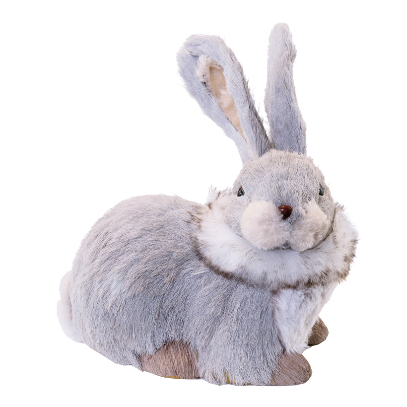 Rabbit, H: 24cm sitting, made of styrofoam & synthetic fibre