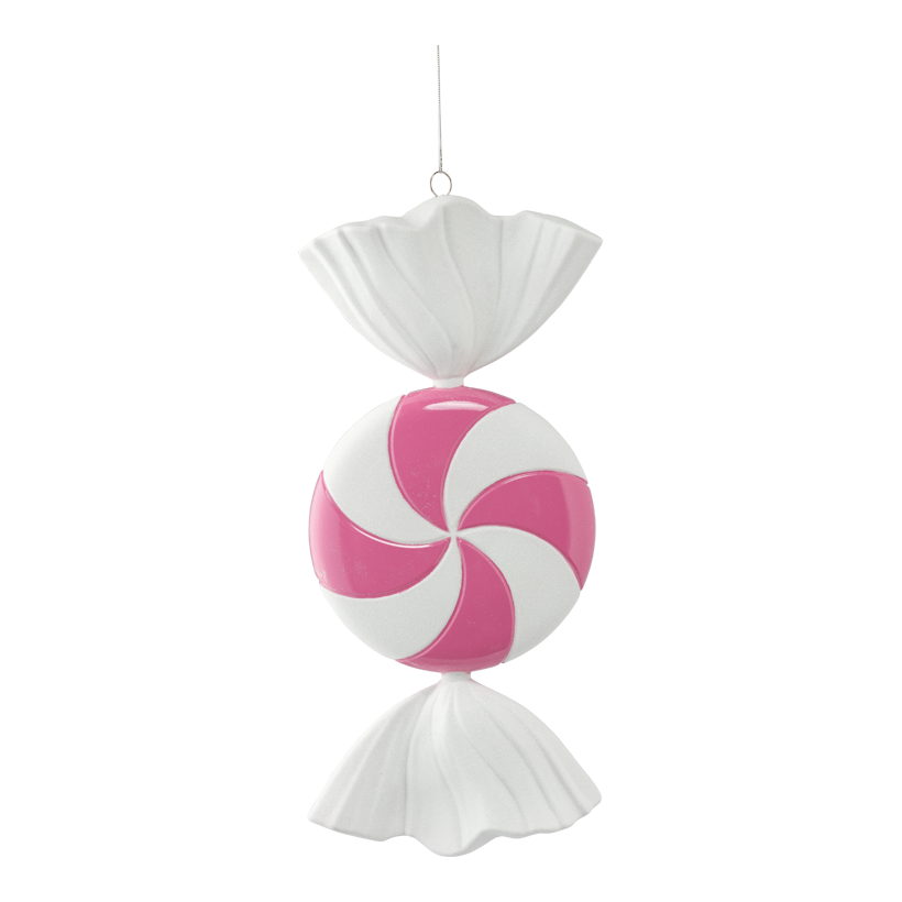 Candy, 45cm Ø 20cm out of plastic, round, glittering, with hanger