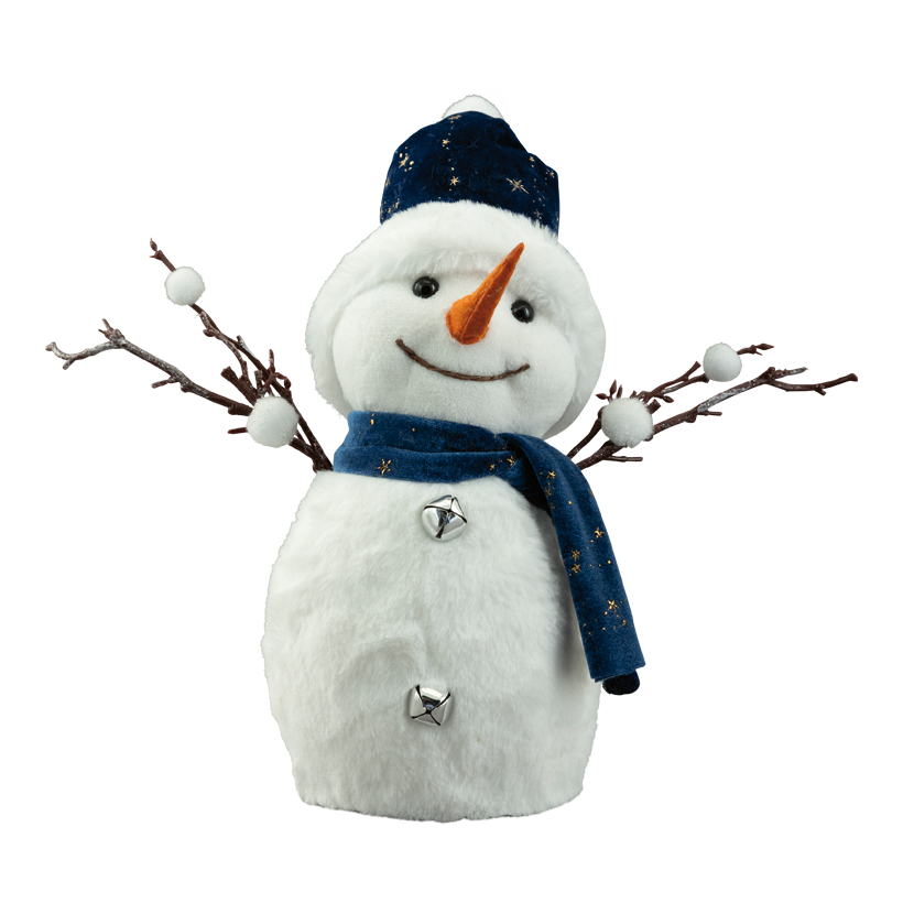 Schneemann, 34x38x15cm aus Styropor/Stoff