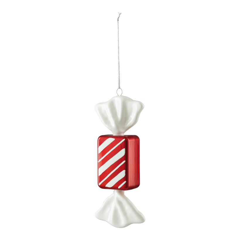 Bonbon, 20cm aus Kunststoff, rechteckig, mit Hänger
