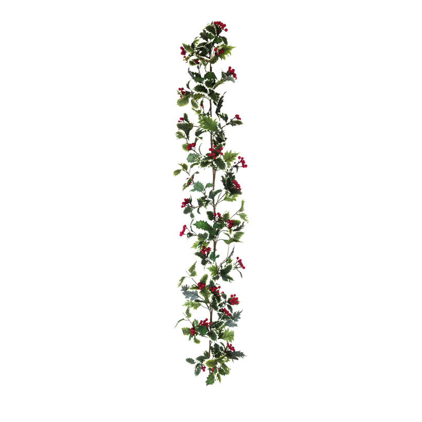 Ilex garland, 150cm made of plastic & art. silk