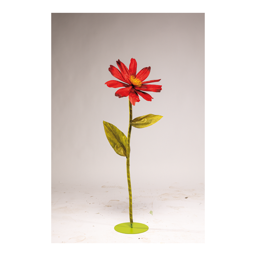 Cosmea head, Ø 40cm out of paper, with short stem