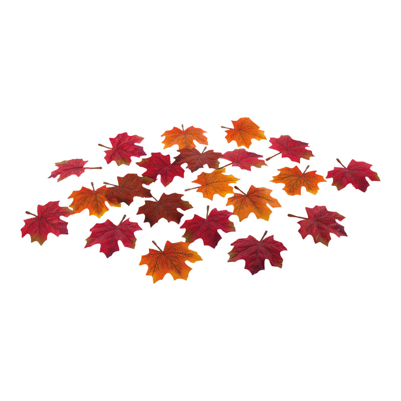 Feuilles d'érable, 10,5x9,5cm, 36 pcs/sachet, en soie artificielle/plastique