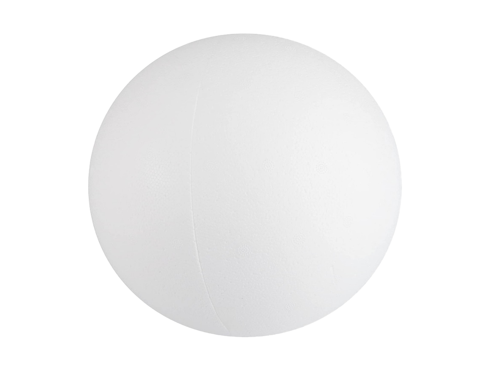 # Boule polystyrène, Ø 25cm, 1 pièce = deux moitiés