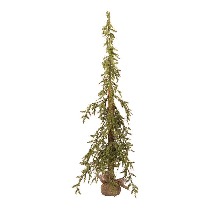 Fir tree "spruce", 150cm 483 tips, out of plastic, with jute bag, spray cast tips