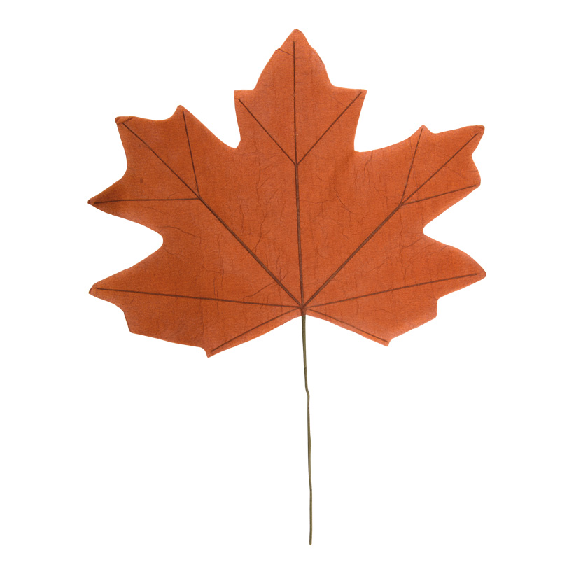 Maple leaf, 100x80cm Blattgröße: 80x63cm, Stiel 45cm, one-sided, out of paper