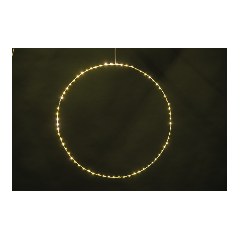 Circle, 60cm with 70 micro lights, for indoor, 3m power cable