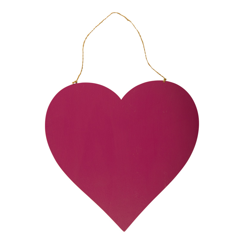 Herz mit Hänger, 30cm Dicke: 5mm, aus Holz, flach, doppelseitig