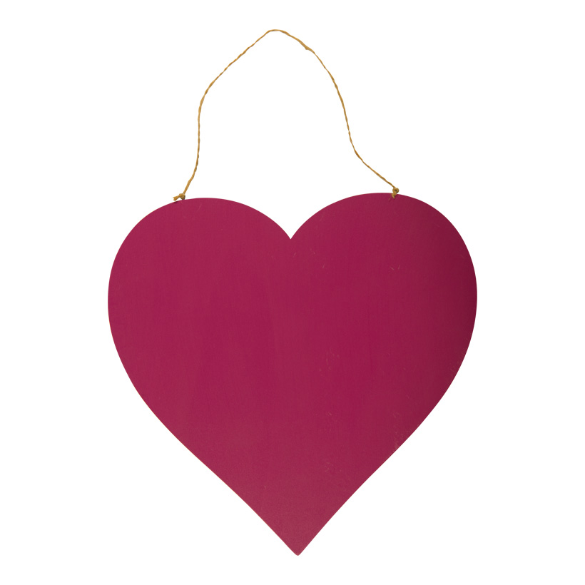 Coeur avec cintre, 30cm Dicke: 5mm, en bois, plat, double face