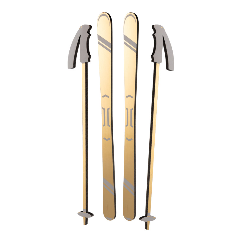 # Skier 70cm Stöcke: 46x6cm im 4-er Set, aus MDF