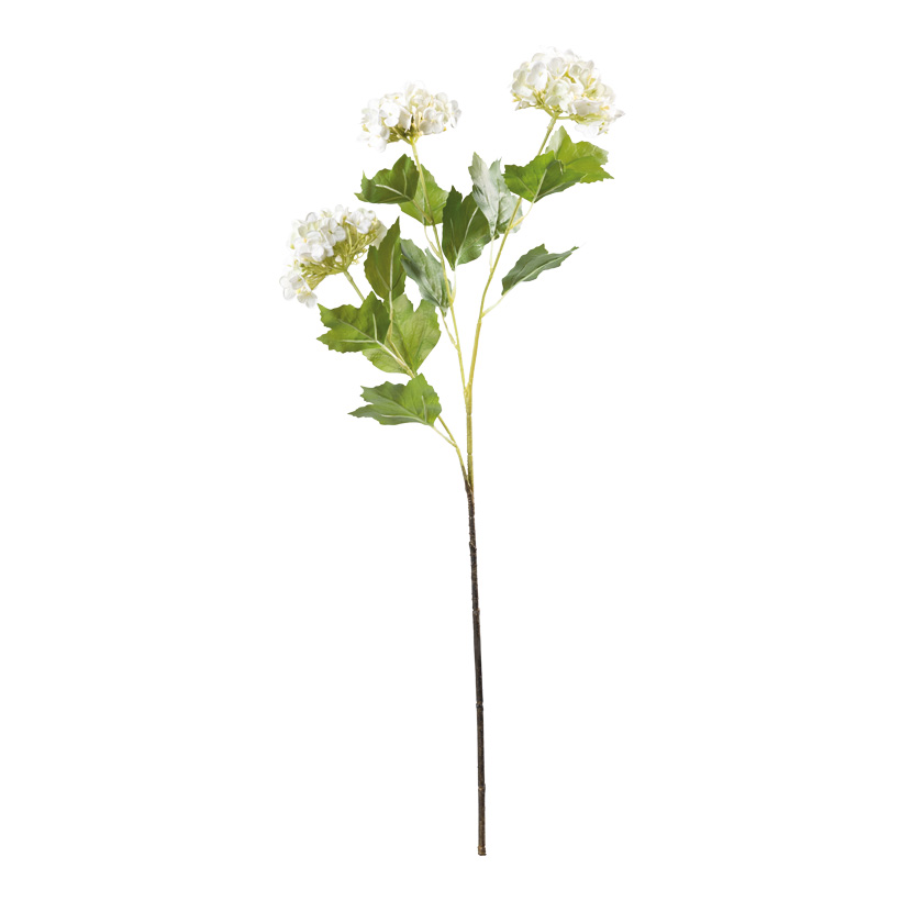 Hortensie, 66cm Stiel: 34cm 3-fach, aus Kunststoff/Kunstseide, biegsam