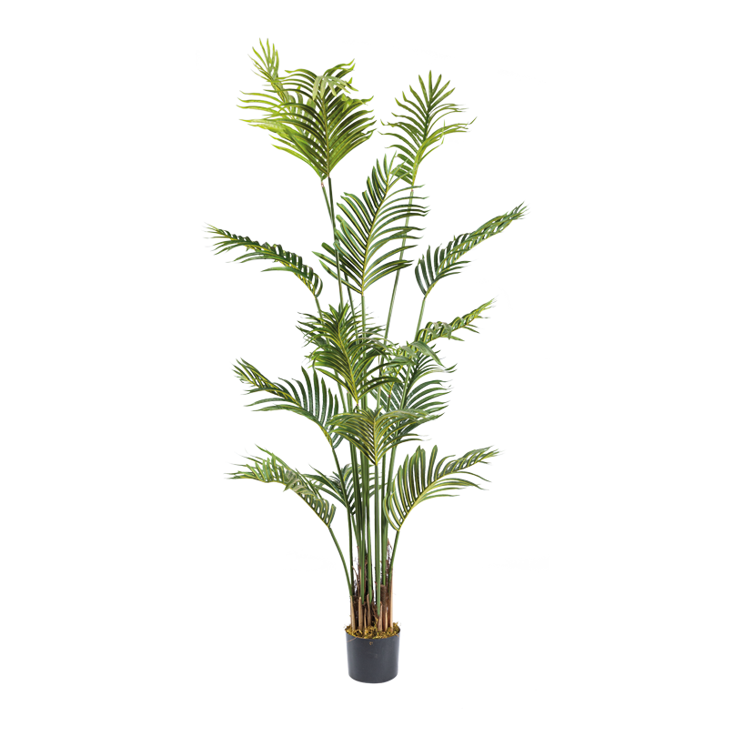 Palme im Topf, 180cm Topf: Ø 17cm 15 Blätter, aus Kunststoff