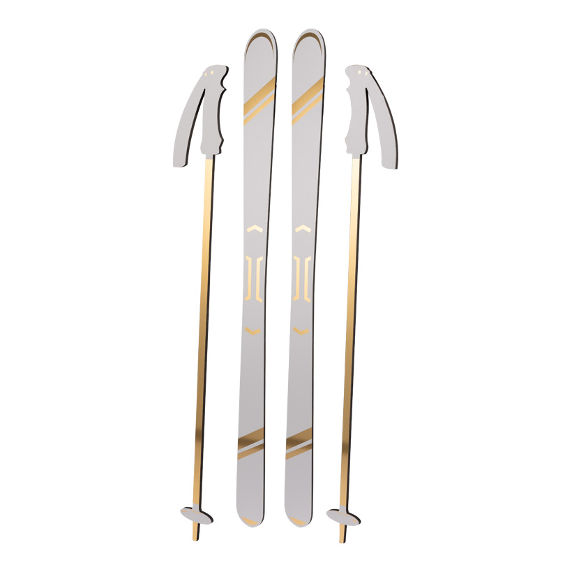 # Skis, 174x14cm Stöckchen: 114x14,5cm en set de 4, en MDF