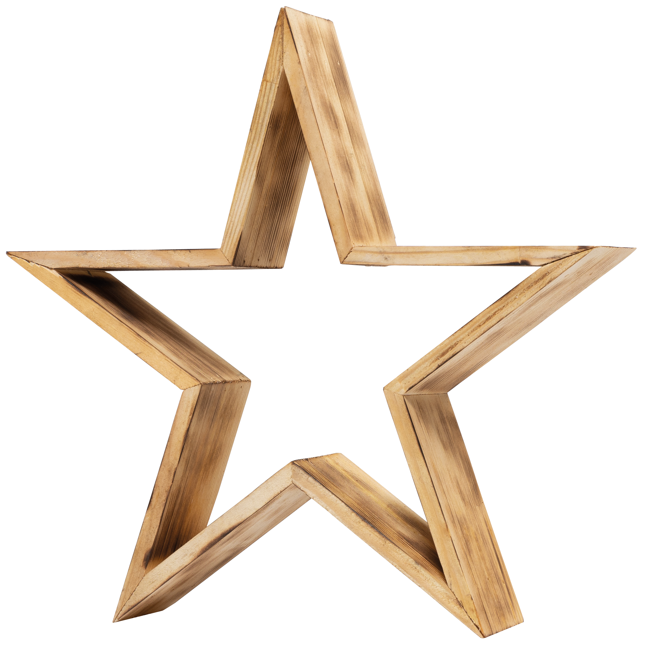 Stern aus Holz, 40x40x8cm selbststehend