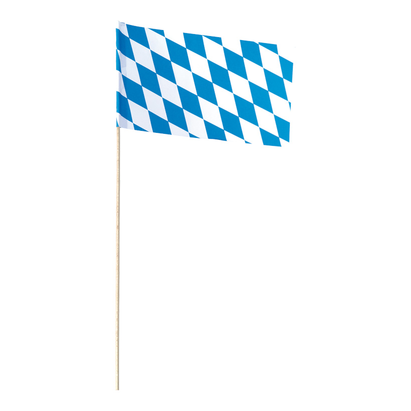 # Paper flag, 23x12cm Bavarian rhombs, 10 pcs./bag