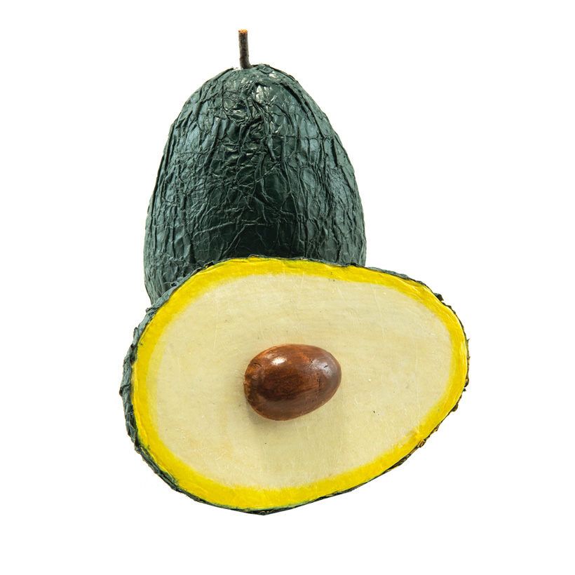 Avocado, H: 12cm 1 1/2 pcs., made of hard foam