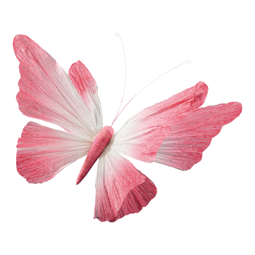 Schmetterling mit Clip, 60cm aus Papier biegsam