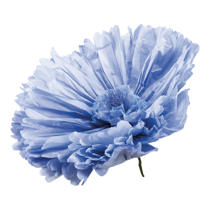 Flower with short stem, _ 60cm Stiel: 16cm out of paper, flexible