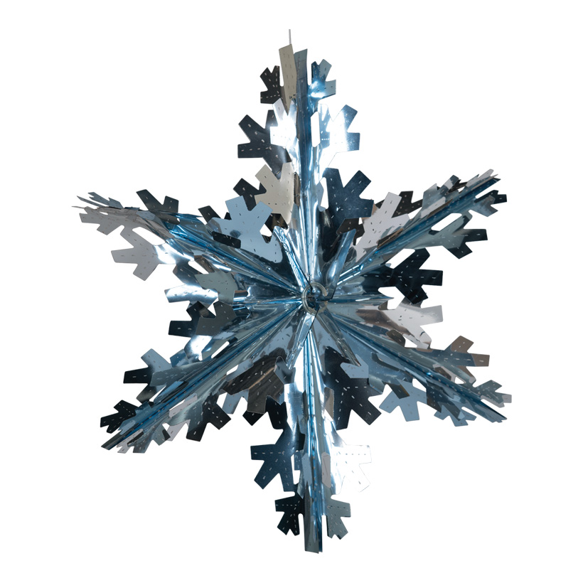 Foil snowflake, 30cm foldable, with hanger