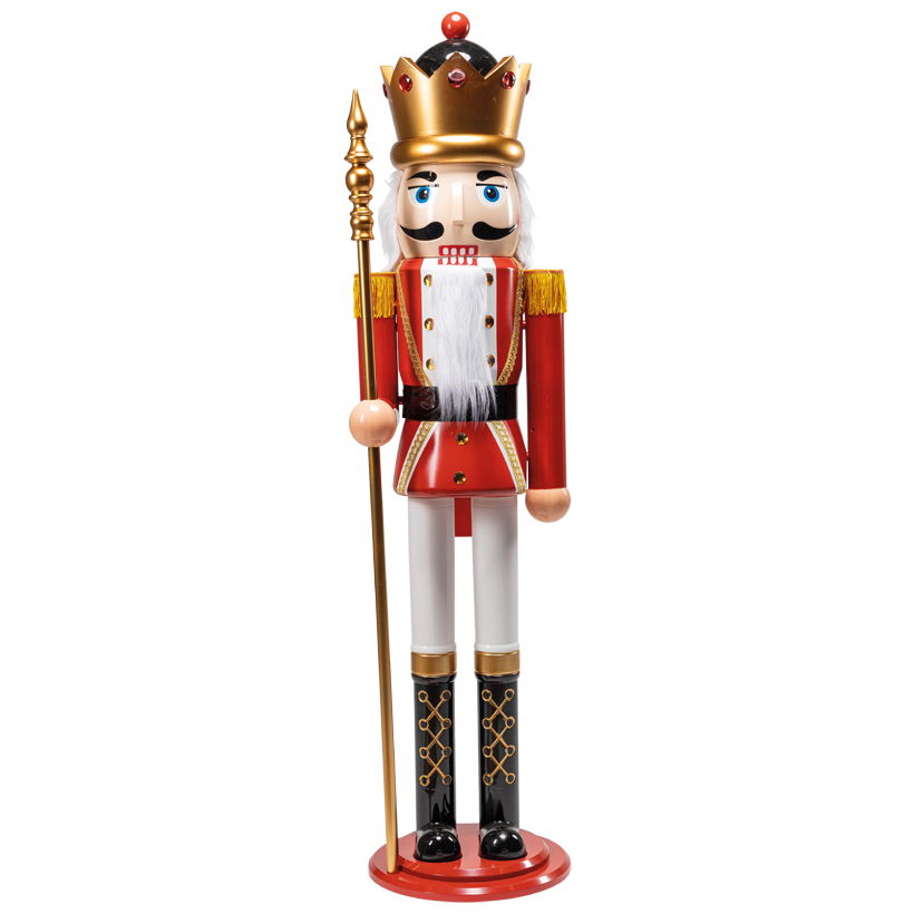 Nutcracker with rod, 180cm out of plastic, Ø 45cm round base