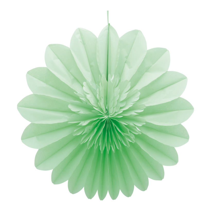 Flower rosette, 50cm out of paper, with hanger, foldable, self-adhesive