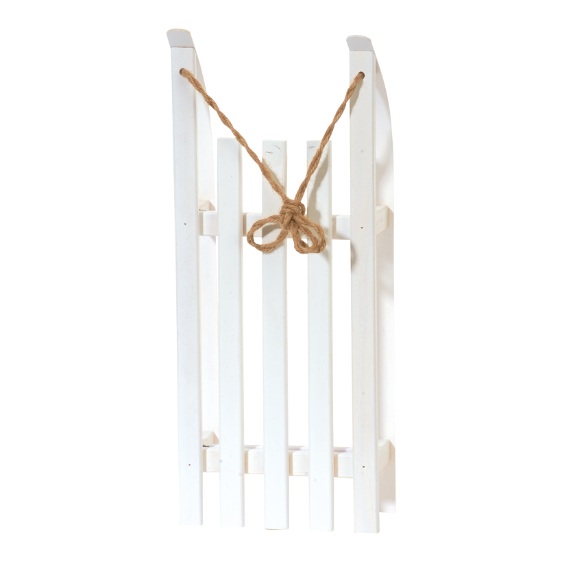 Sleigh, 50x21x11cm, wood, with pull cord