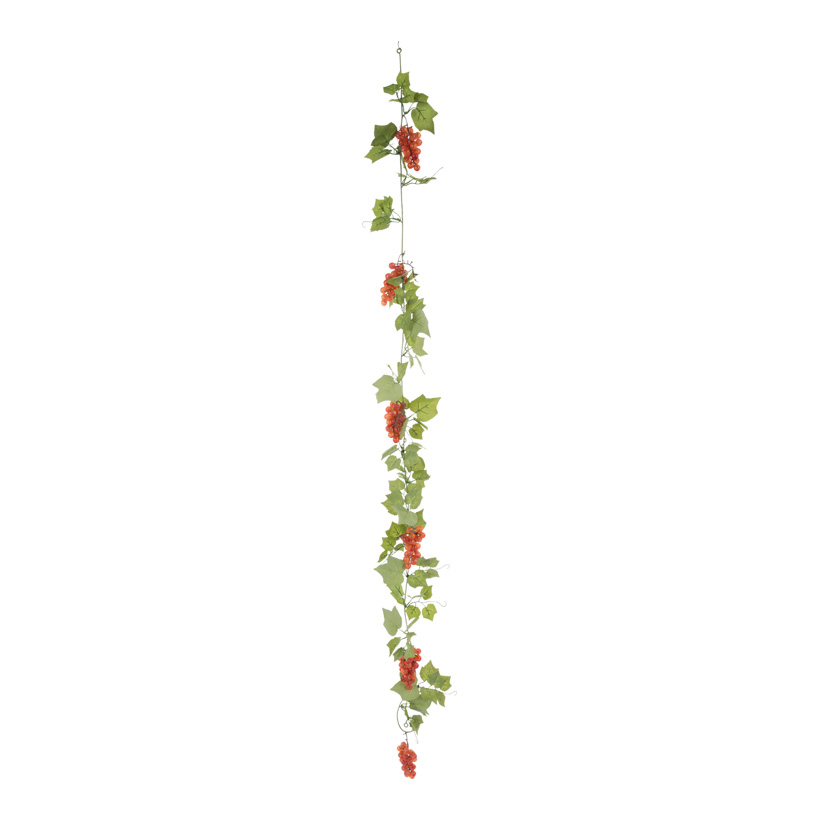 Garland with grapes, 180cm, 6-fold, artificial silk