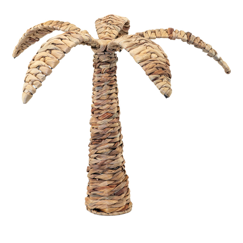 Palm tree, Ø: 42cm H: 40cm out of natural wickerwork, multi-part