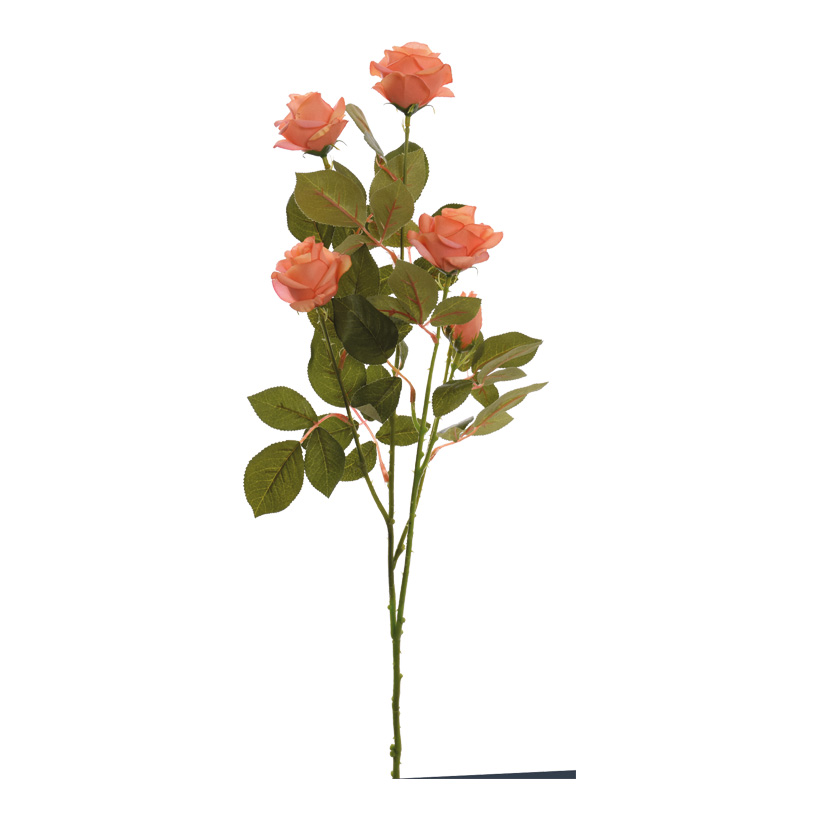 Rose sprig, 5-fold, 71cm