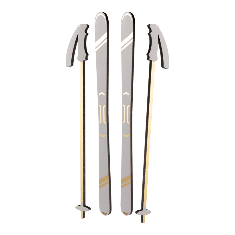 # Skis, 70cm Stöcke: 46x6cm en set de 4, en MDF