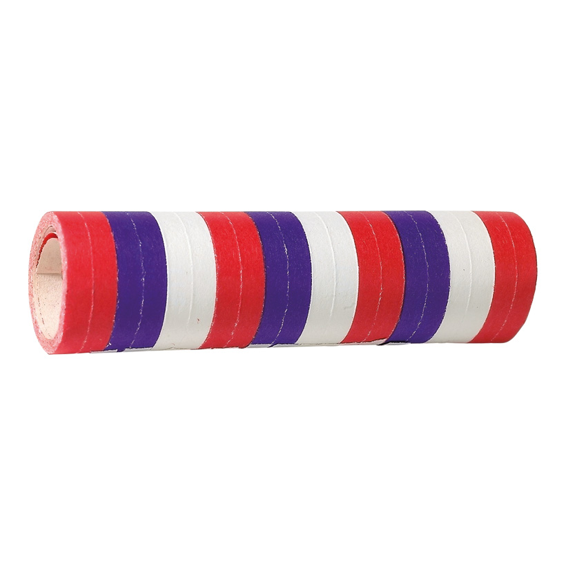 # Serpentin "France" 4m, 7mm breit, bleu / blanc / rouge, en papier