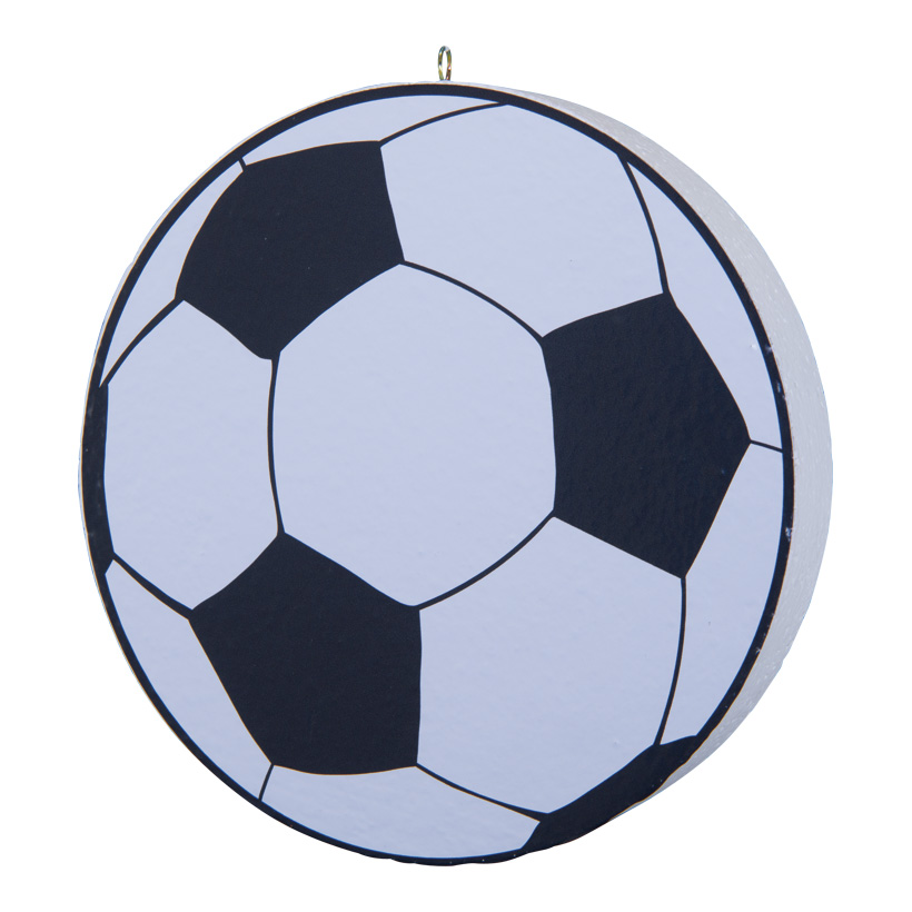 Fußballhänger, Ø 20cm aus Styropor, doppelseitig, mit Aufhängeöse