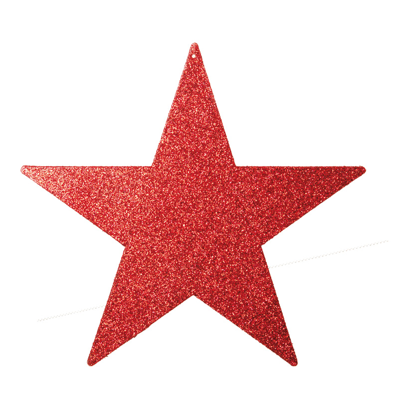 Stern mit Laserglimmer, 10cm, mit Hänger, flach, Kunststoff