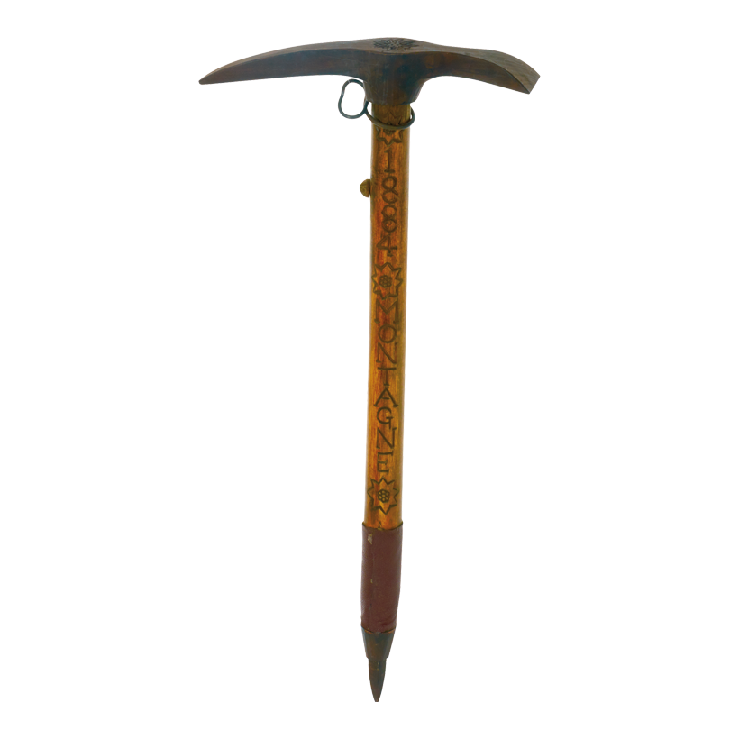 Ice pick 65cm, with engraving in the wood, made of wood and plastic