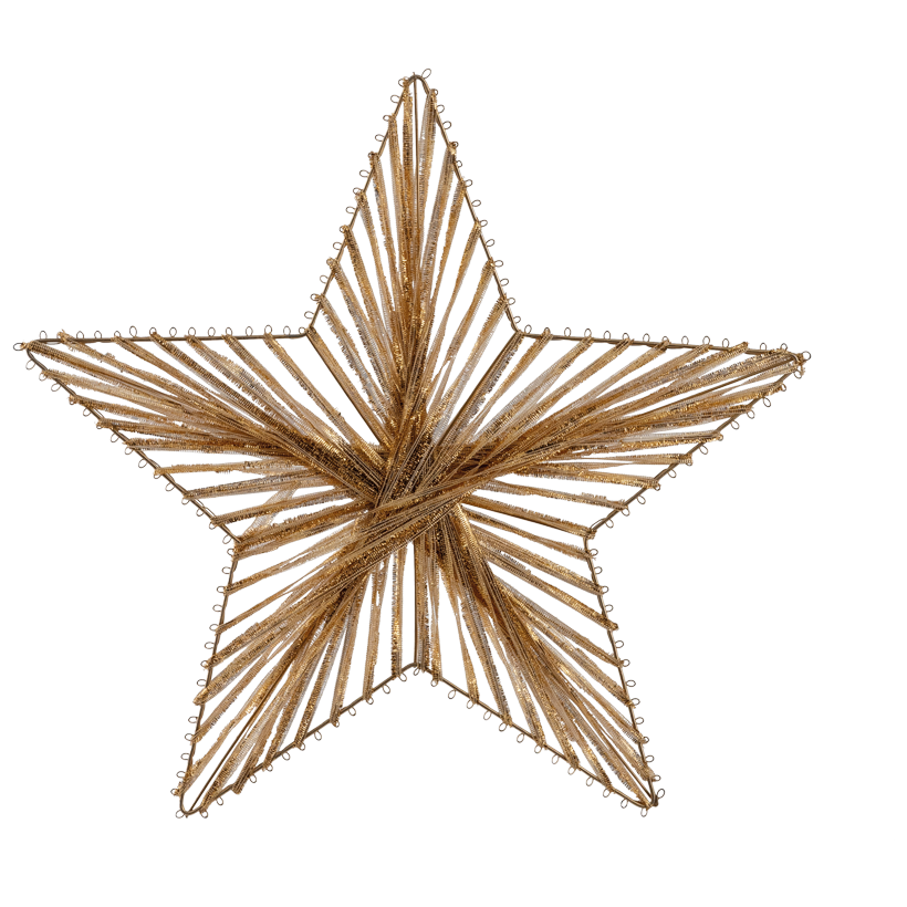Star, with hanger, Ø 40cm out of fabric and metal