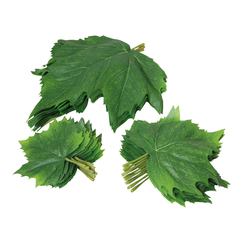 Maple leaves, 12x10cm, 12x15cm, 12x22cm, 36pcs./bag, set of 12 pieces of each size, artificial silk