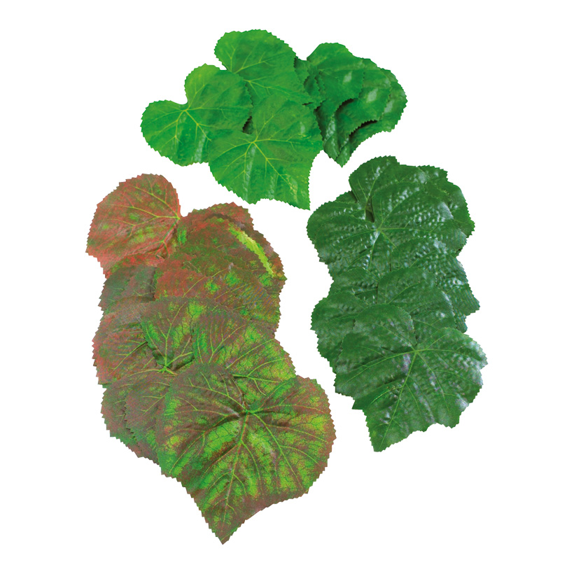 Vine leaves 10-13 cm Ø fabric/synthetic material, 48 pcs./bag