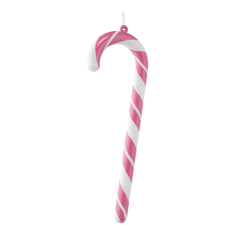 Candy stick, 60cm out of plastic, glittering, with hanger