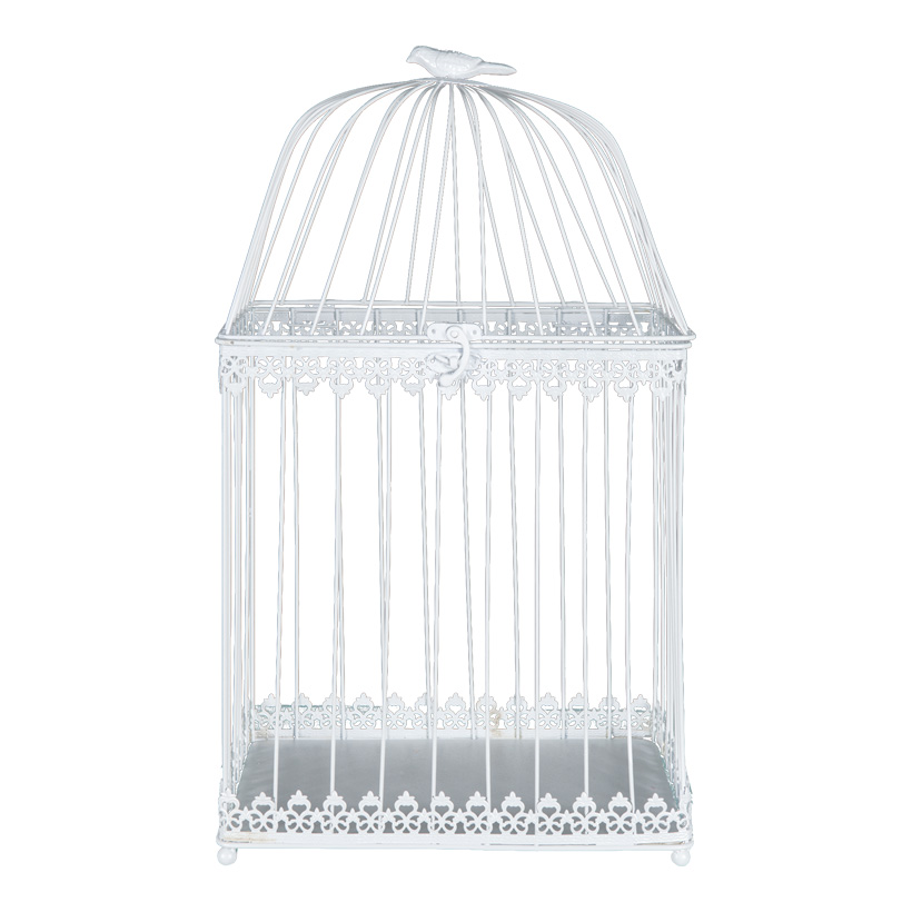 Bird cage, 60x25x35cm to hang, powder coated, made of metal