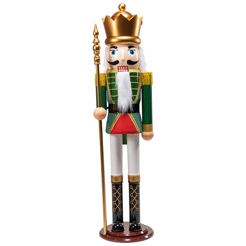Nutcracker with rod, 180cm out of plastic, Ø 45cm round base