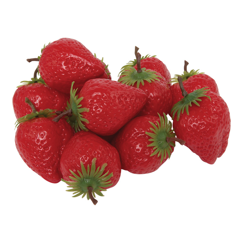 # Fraises, Ø 5cm, 12pcs./sachet, plastique