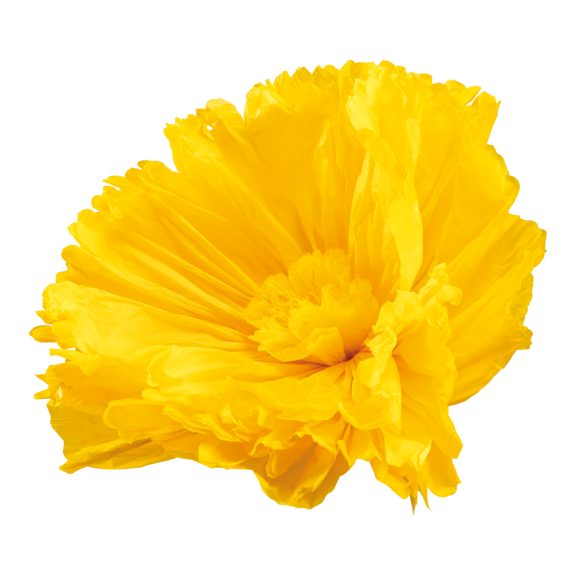 Flower with short stem, _ 60cm Stiel: 16cm out of paper, flexible